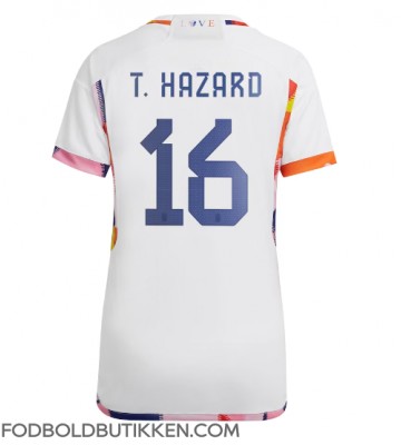 Belgien Thorgan Hazard #16 Udebanetrøje Dame VM 2022 Kortærmet